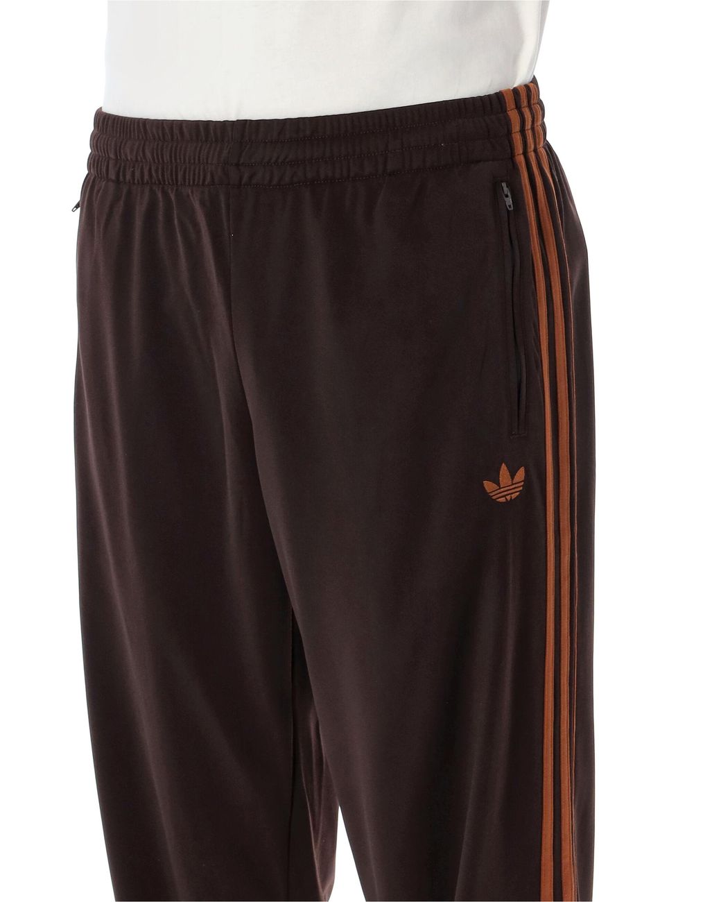 Adidas Originals Black Adidas Iconic Three-Stripe Track Pants for men