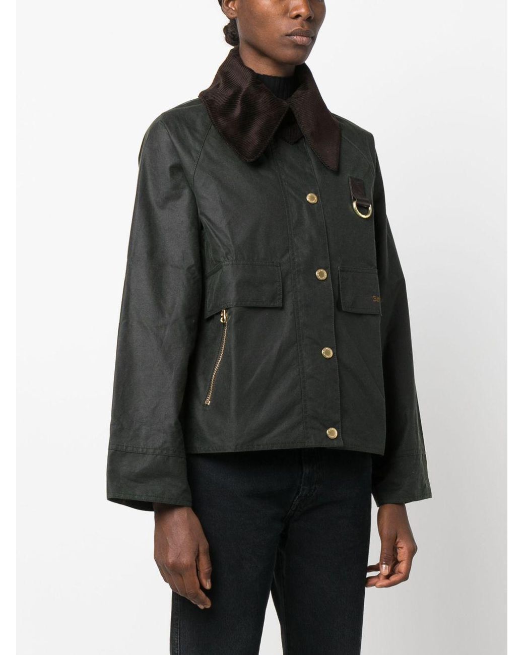 Barbour Black "Catton Wax" Lightweight Jacket