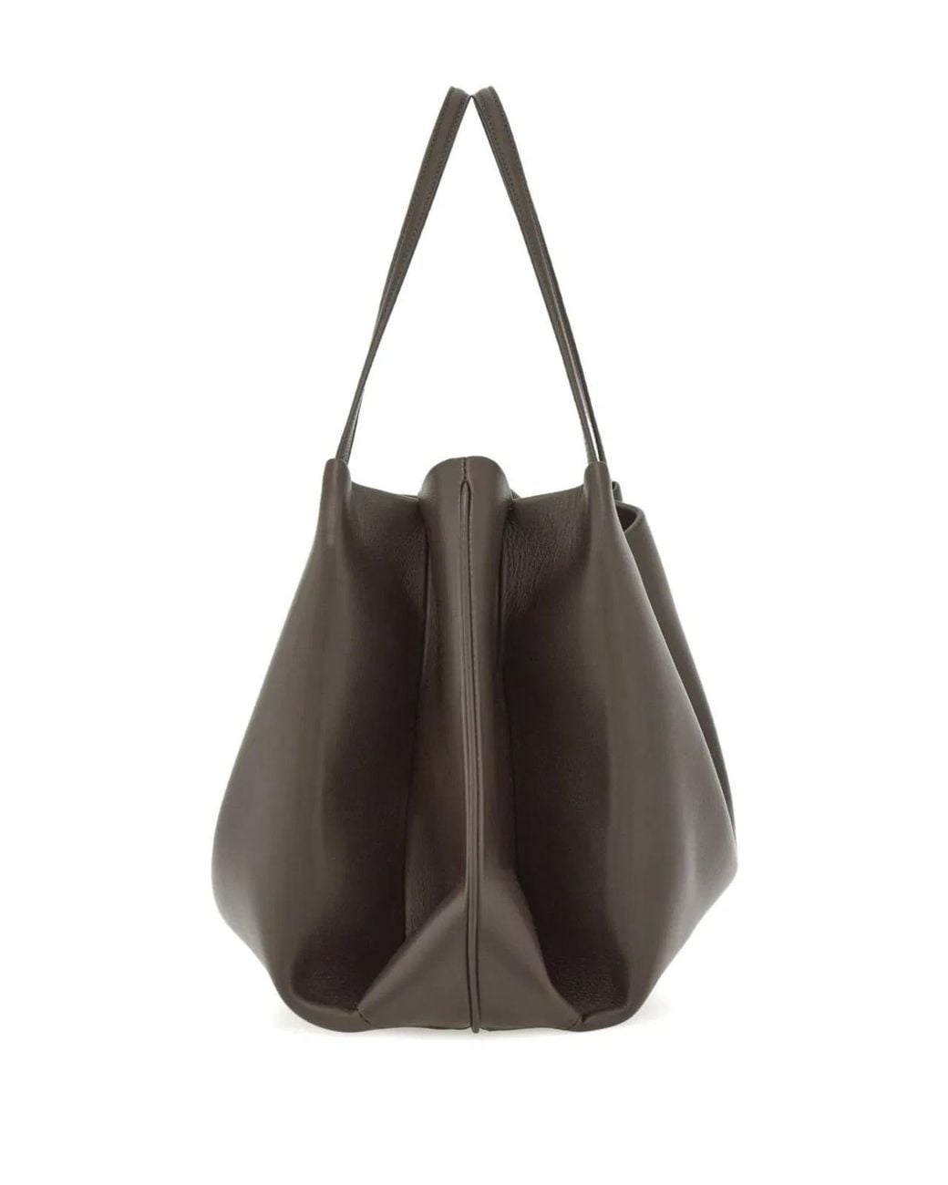 Ferragamo Brown Gancini Leather Tote Bag