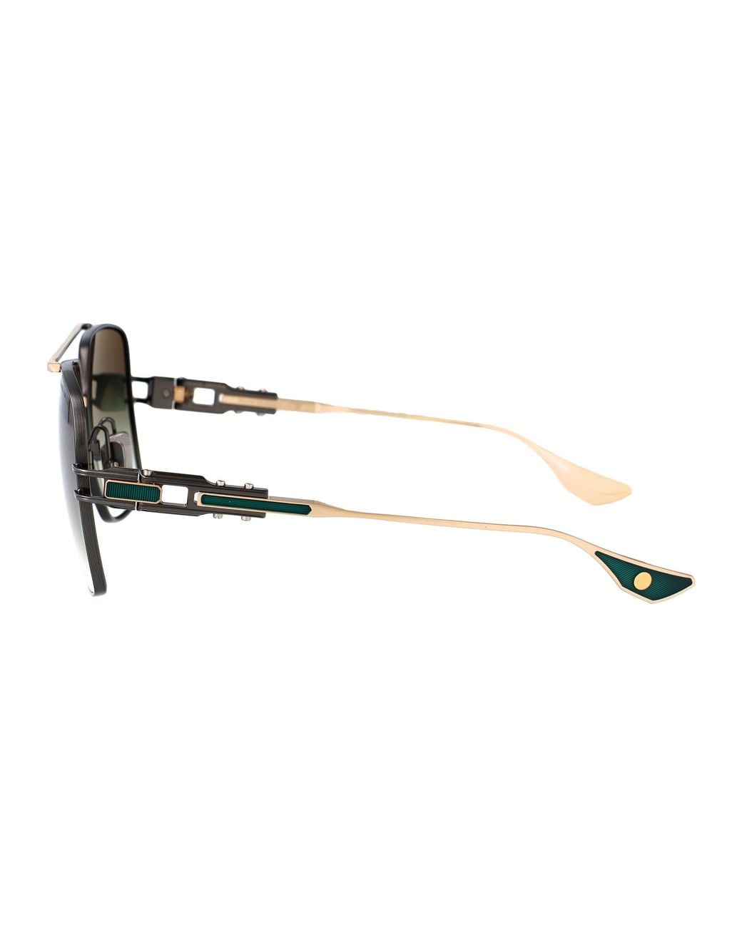 Dita Eyewear Green Grand-Emperik Rhodium