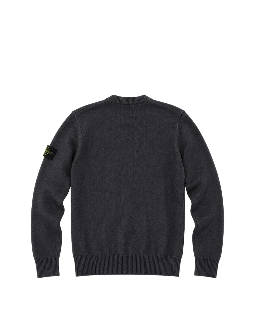 Stone Island Blue Soft Wool-Blend Classic Crewneck Sweater for men