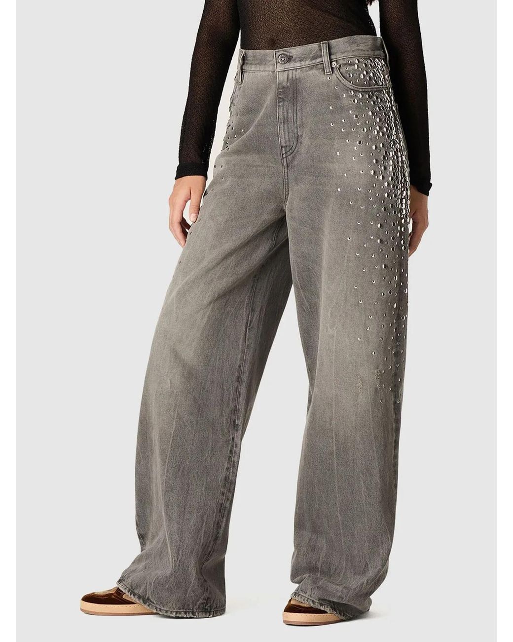 Golden Goose Deluxe Brand Gray Melody Vintagewash Cotton Boyfriend Jeans
