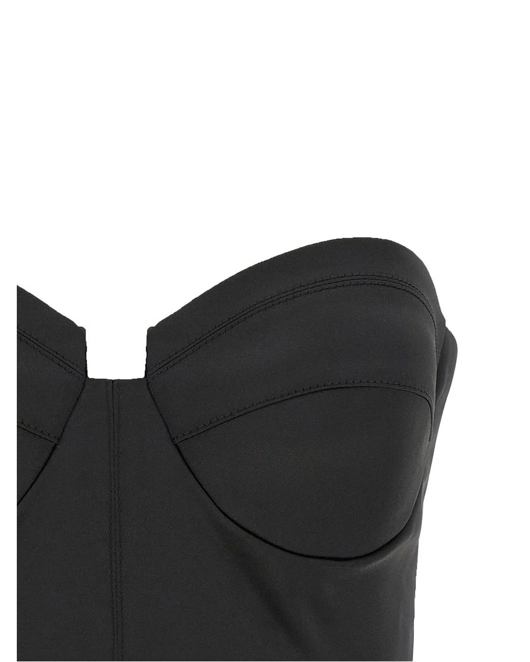 Elisabetta Franchi Black Bustier Top