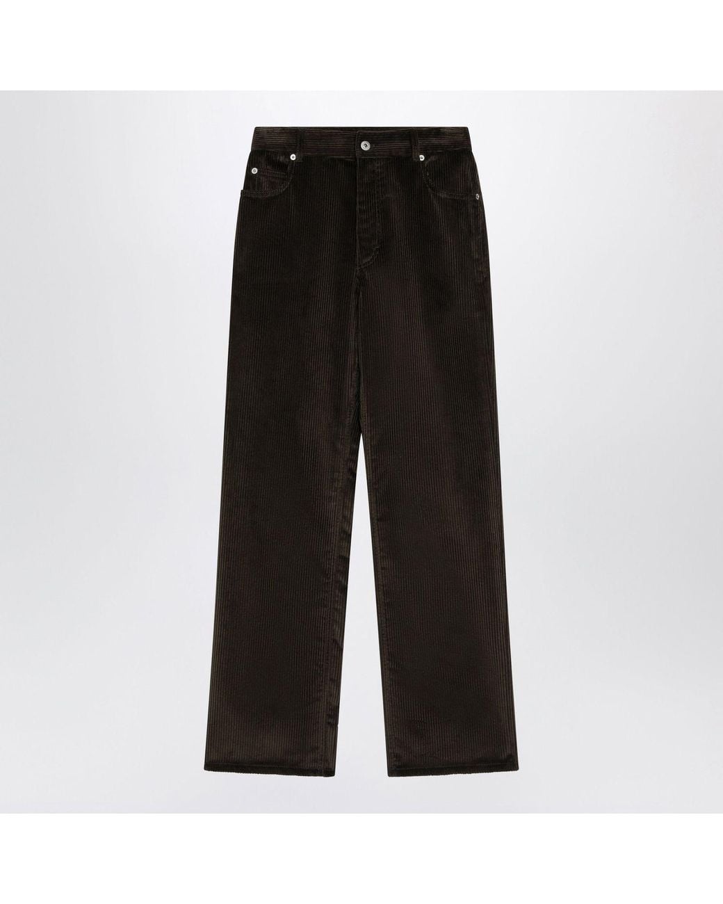 Loewe Black Cotton Corduroy Trousers