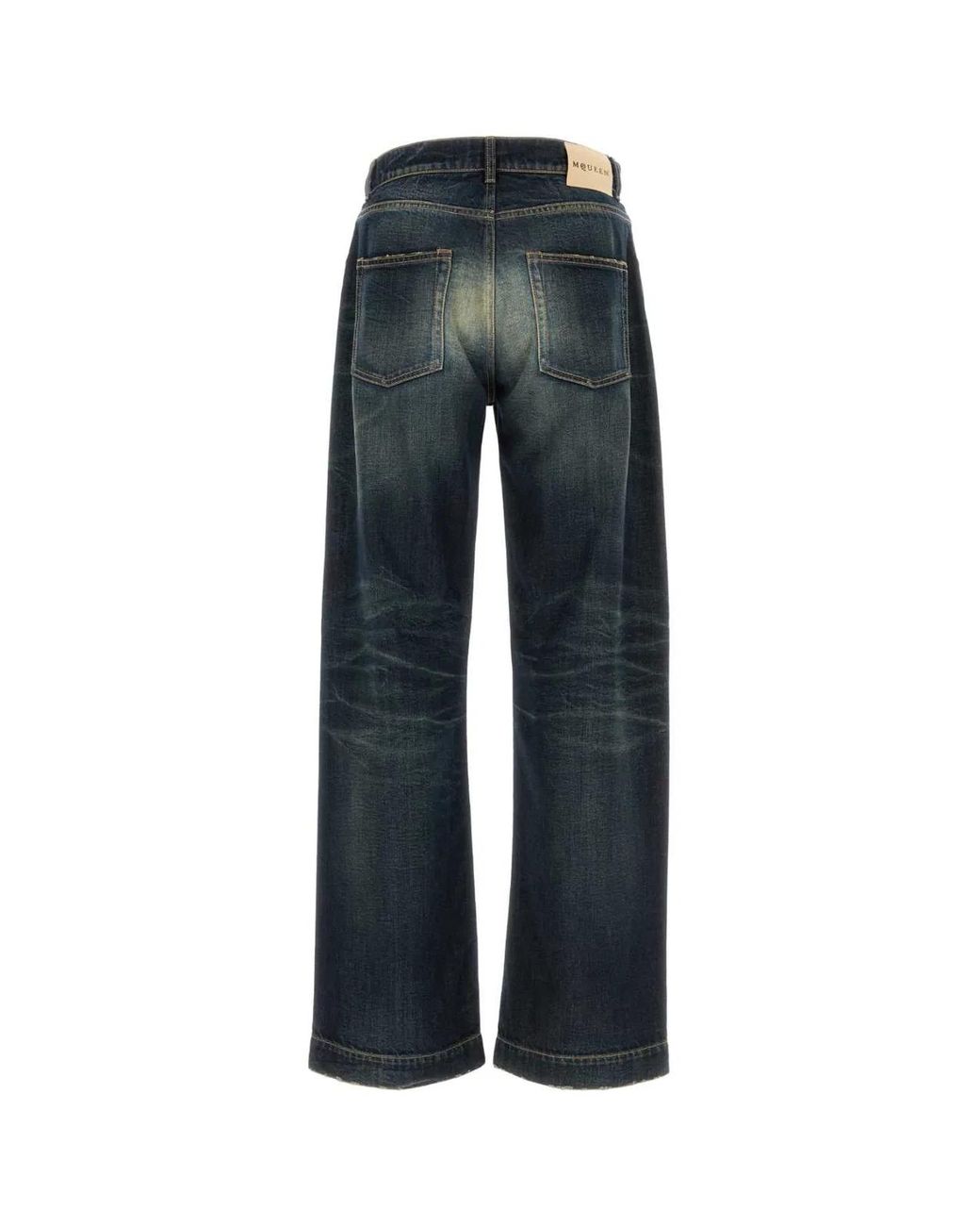 McQueen Blue Wide Leg Jean for men