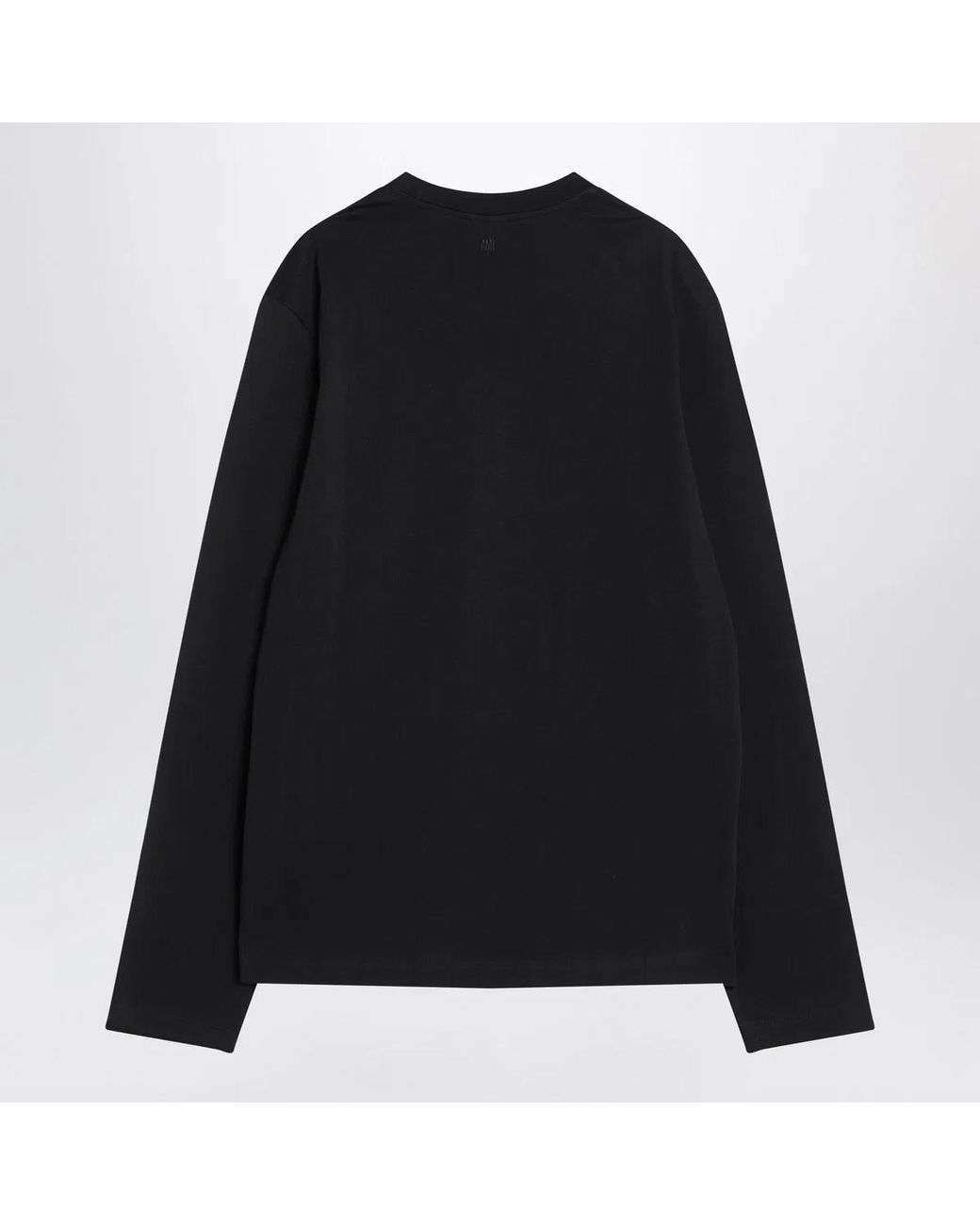 AMI Black Ami De Coeur Tshirt for men