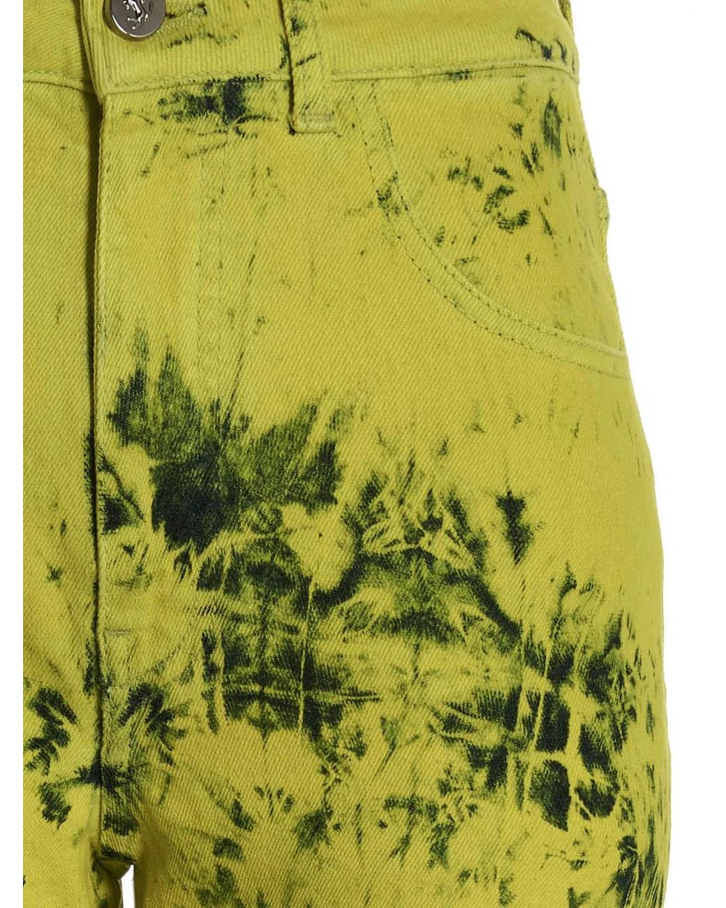 Ferrari Yellow Tie-Dye Jeans