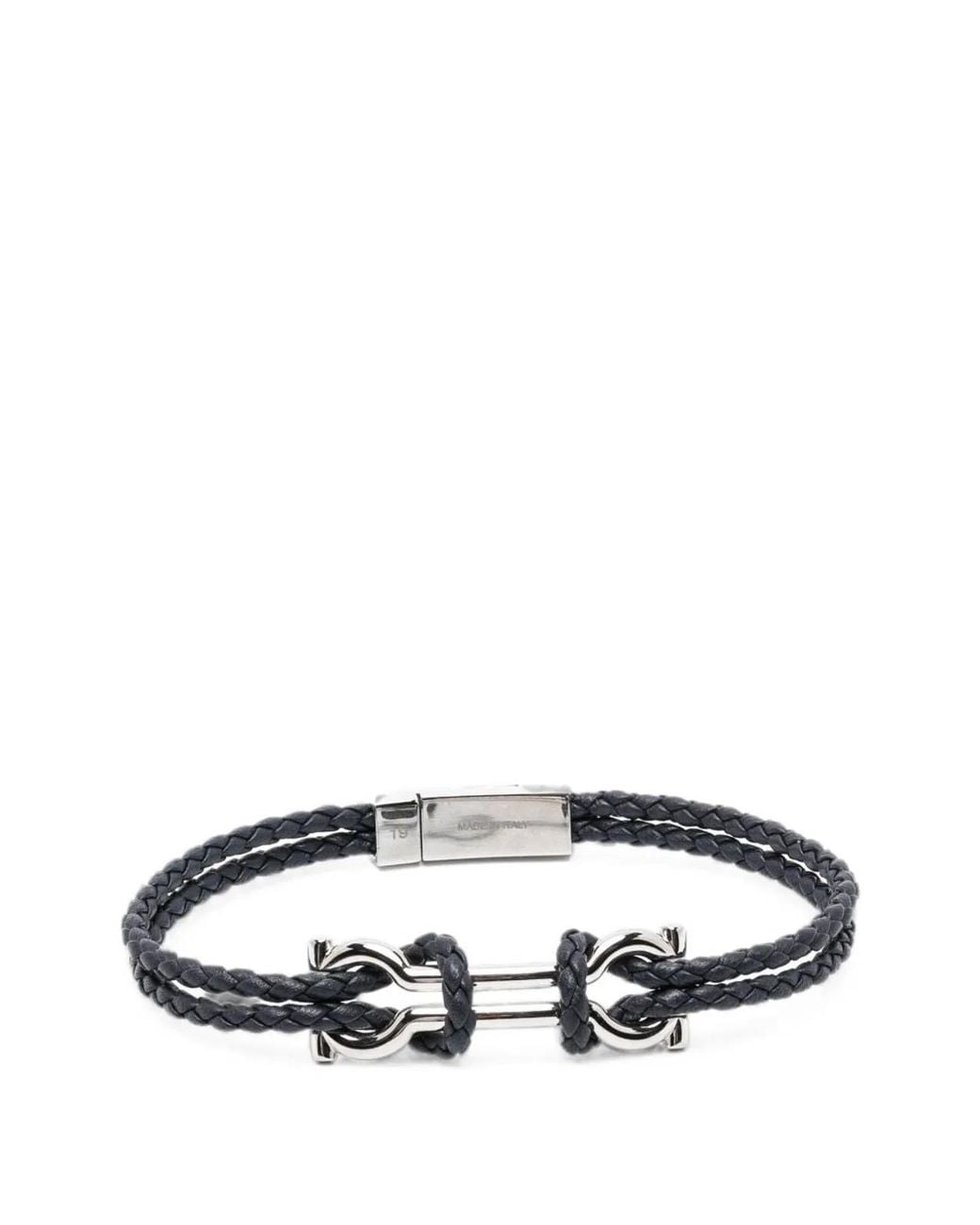 Ferragamo White Brass Bracelets for men