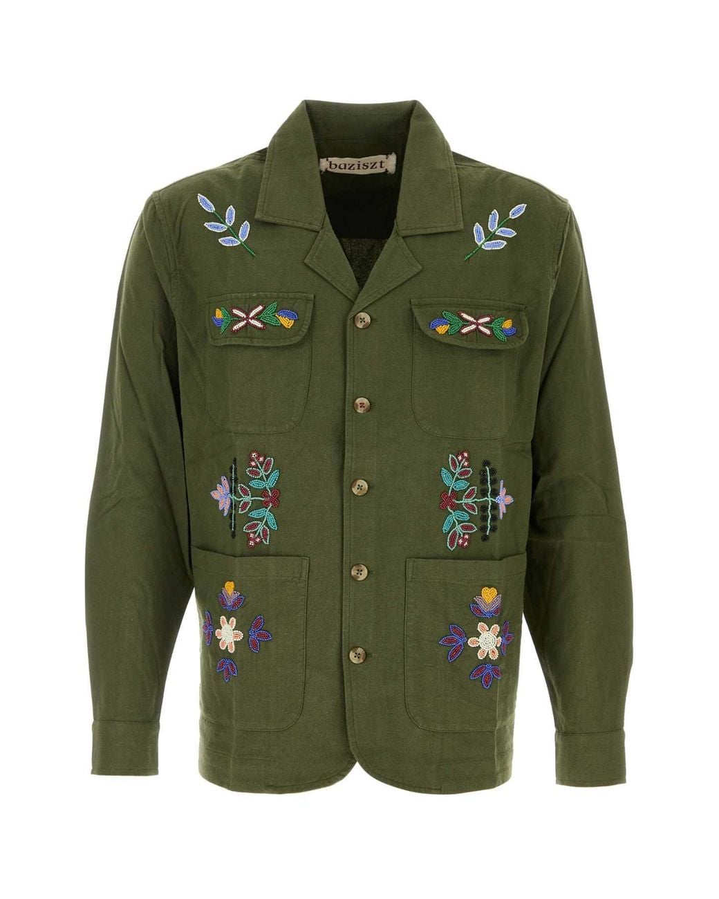 BAZISZT Green Neon Corduroy for men