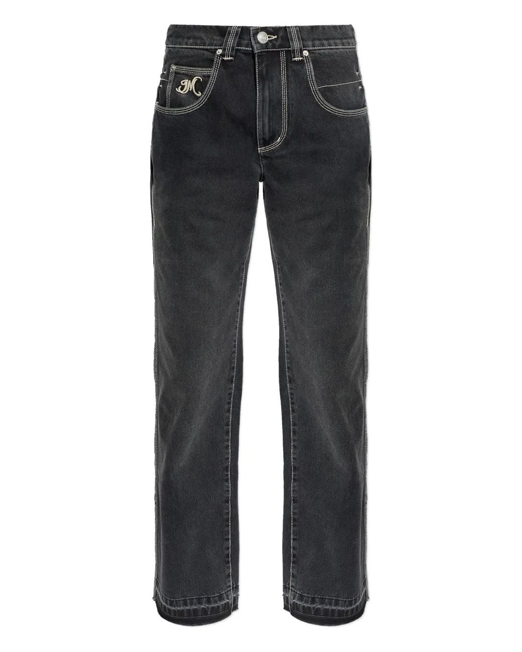 Isabel Marant Gray Jeyda Wide-Leg Cotton Pants