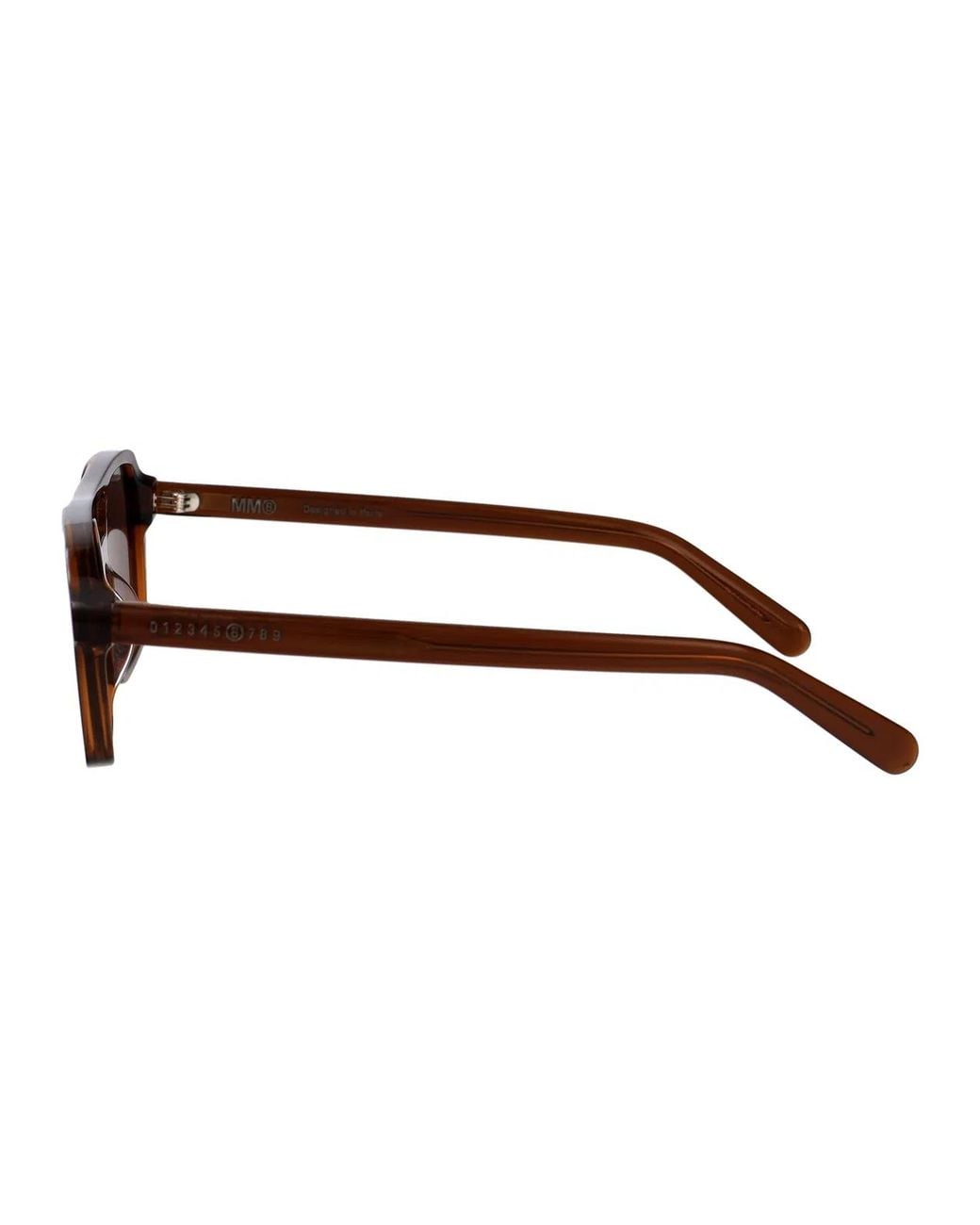 Maison Margiela Brown Acetate Sunglasses