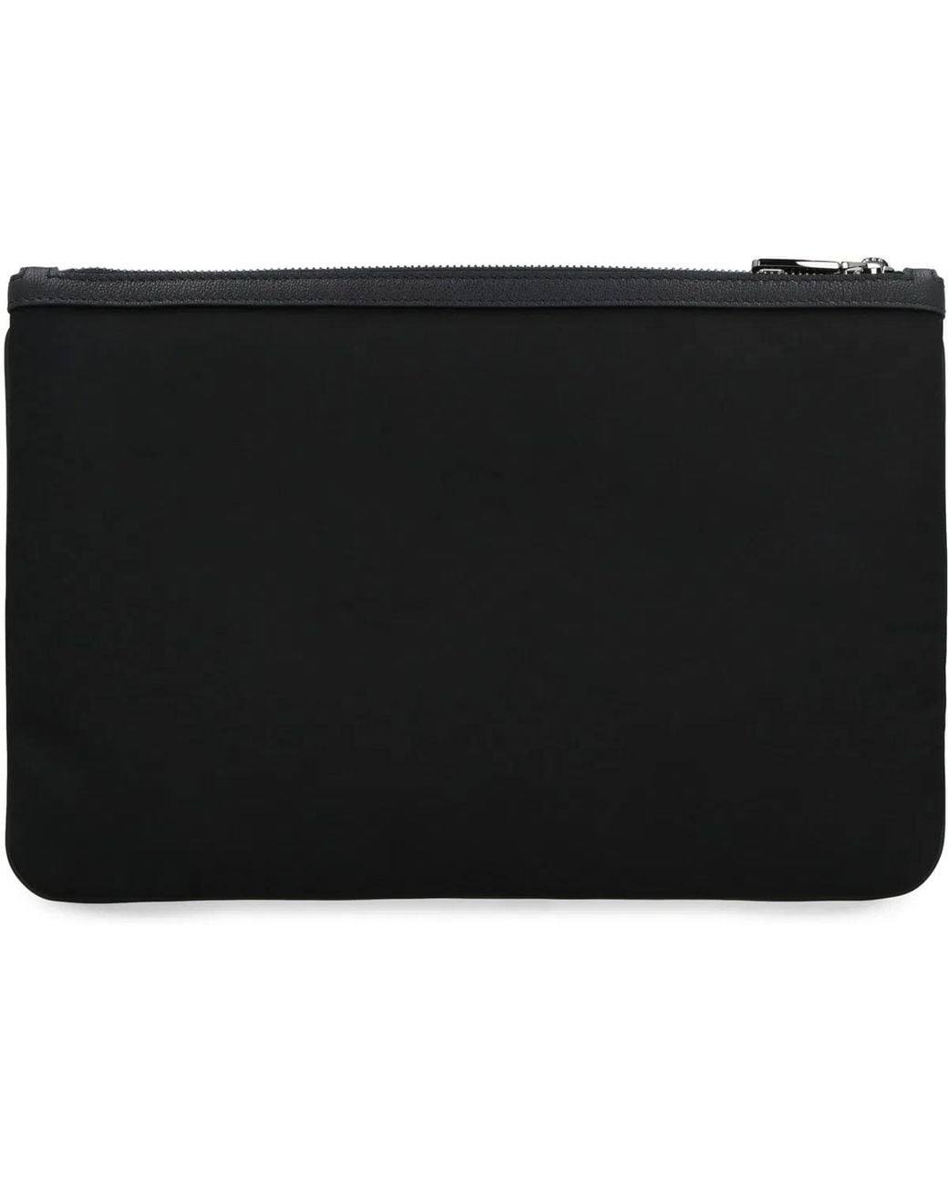 Dolce & Gabbana Black Dolce & Gabbana Leather And Nylon Pouch for men