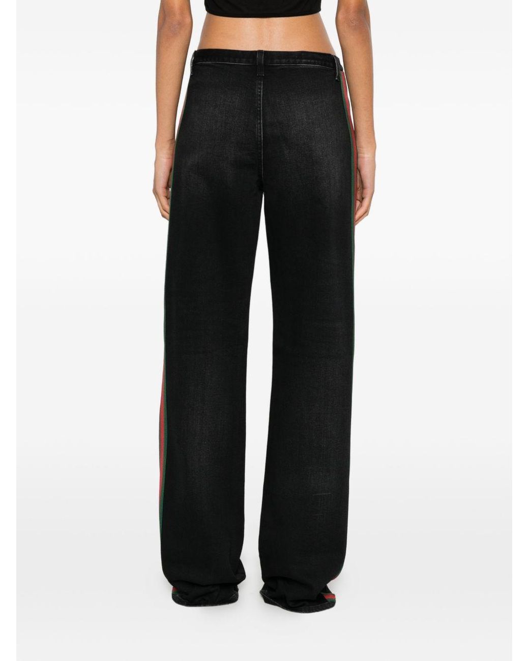 Gucci Black Stretch Denim With Web