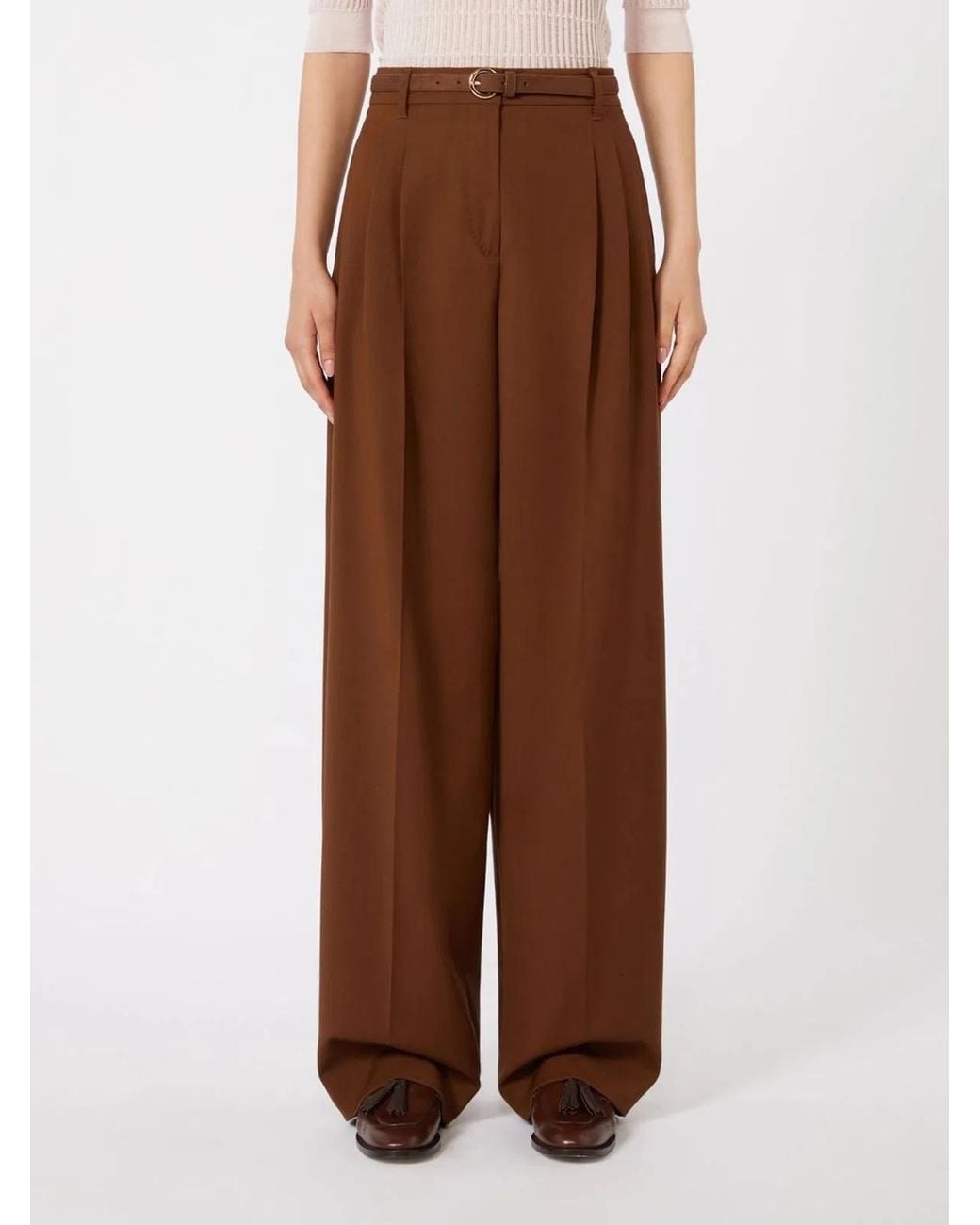 Max Mara Brown "Mstbacio" Long Trousers