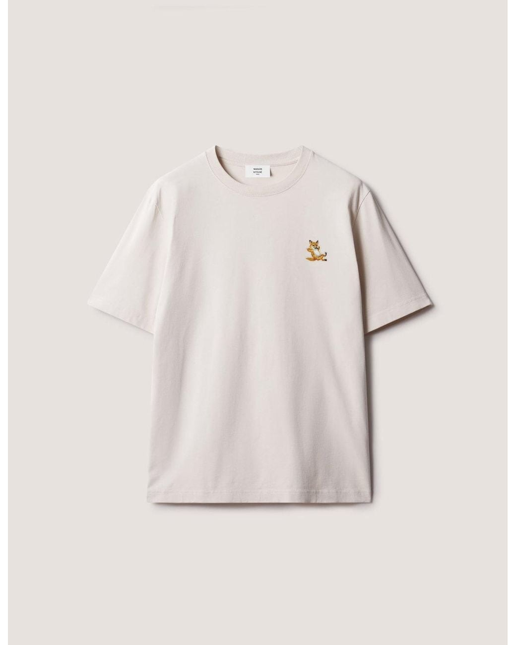 Maison Kitsuné Natural Maison Kitsuné Chillax Fox Comfort Tee Shirt for men