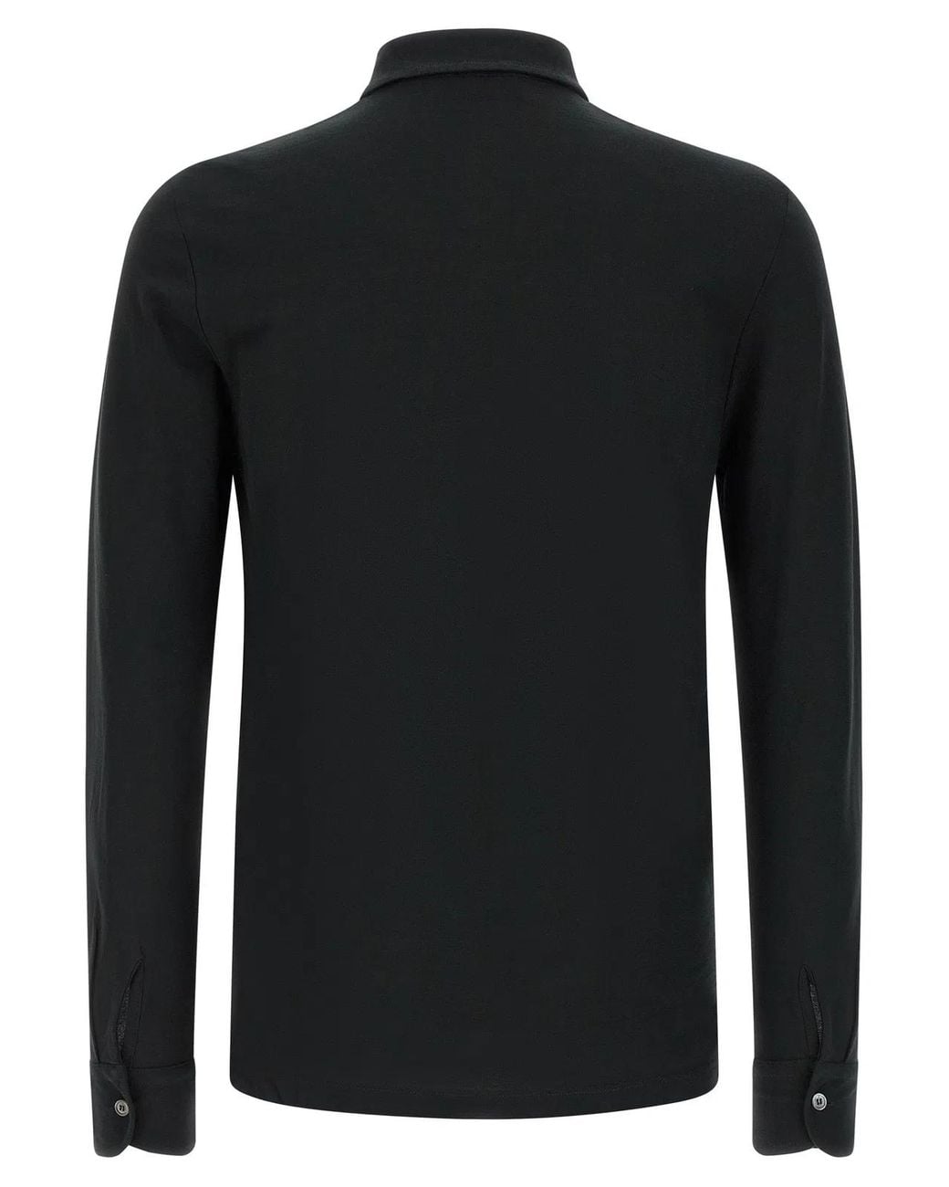 Zanone Black 'Ice Cotton' Polo Shirt for men