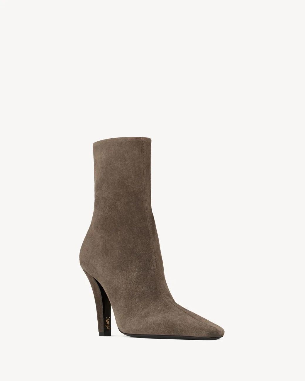 Saint Laurent Brown Jill 95 Booties