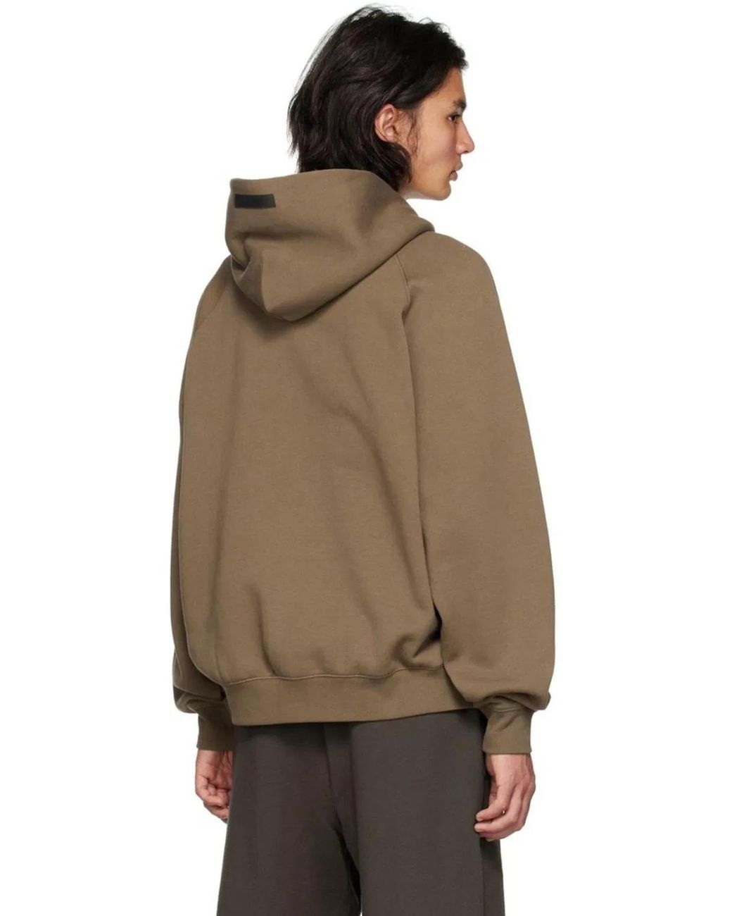 Fear Of God Natural Essentials Logo Hoodie for men