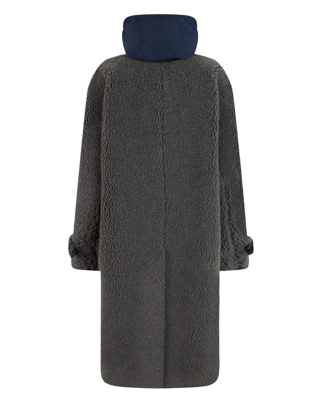 Miu Miu Black Long Fleece Coat