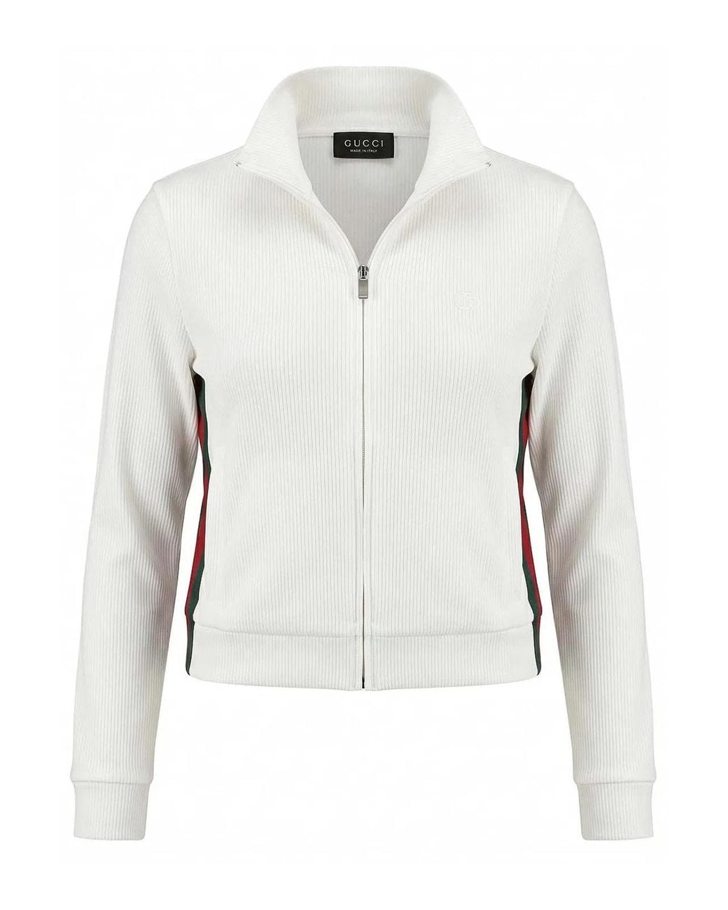 Gucci White Zip Sweatshirt