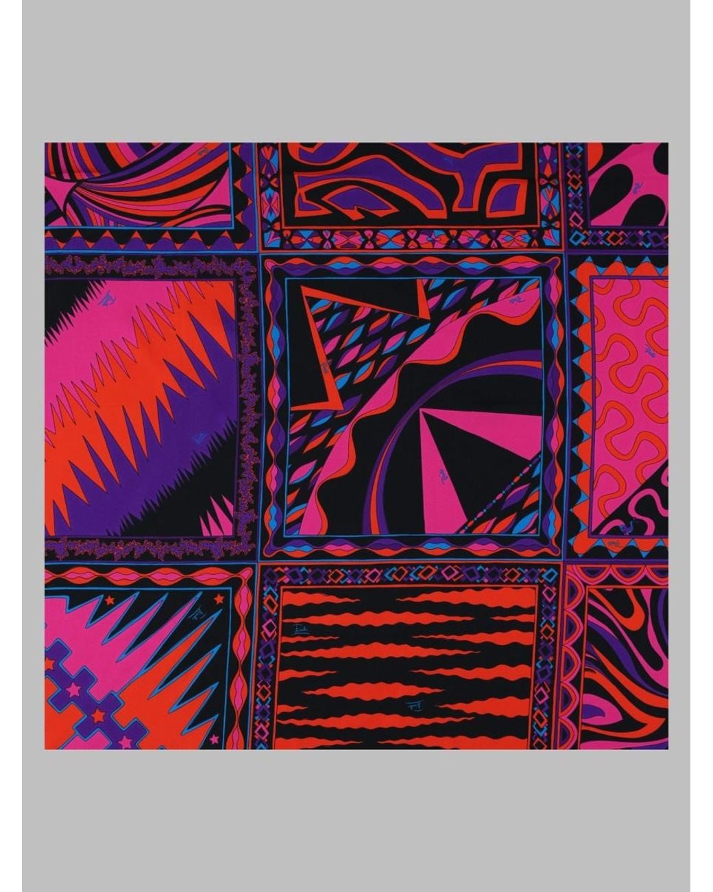 Emilio Pucci Red Silk Mini Foulard