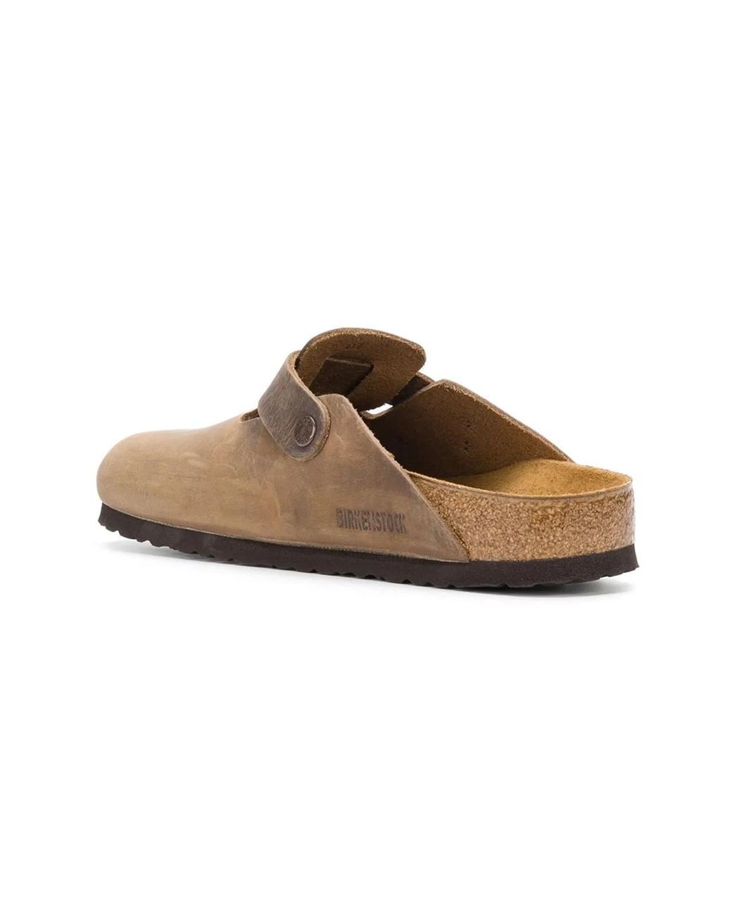 Birkenstock Brown Boston Leather Mule for men