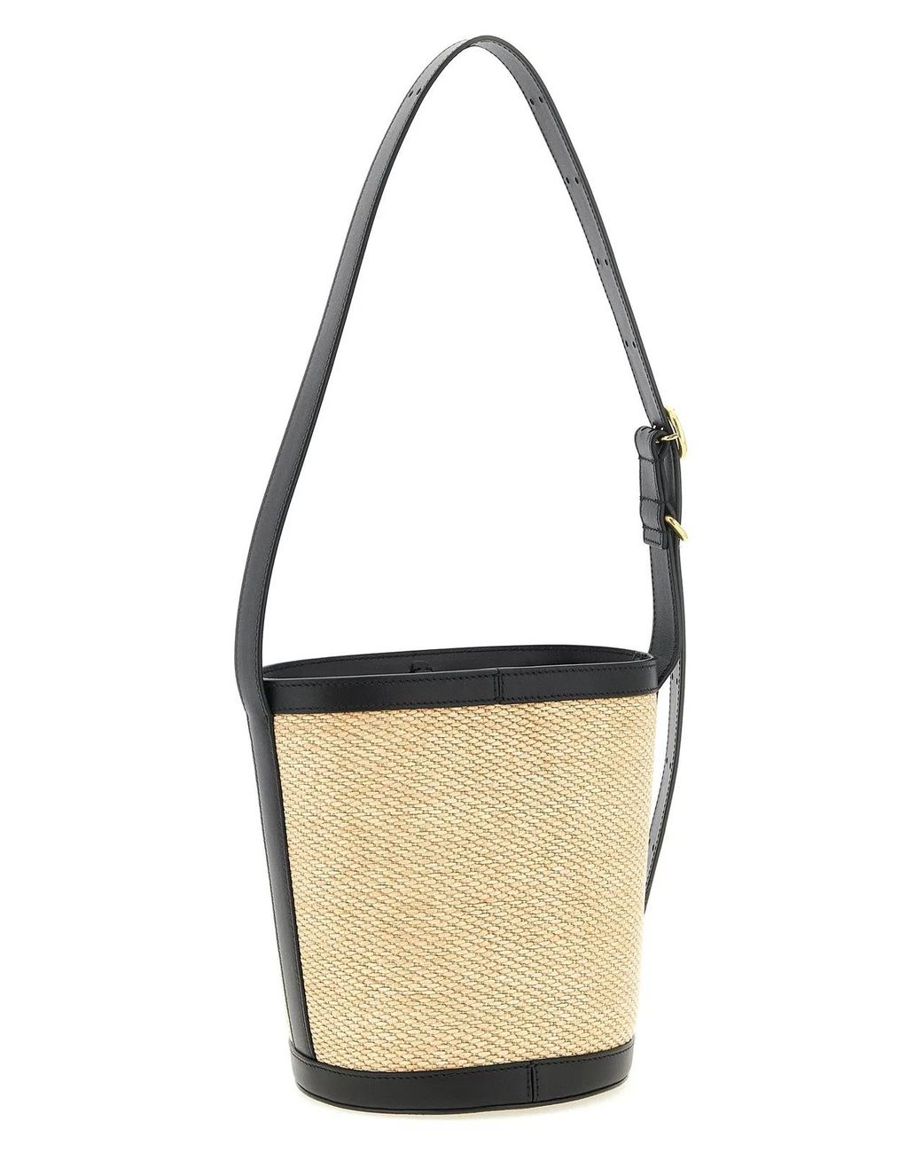 Jil Sander White 'Cannolo' Bucket Bag