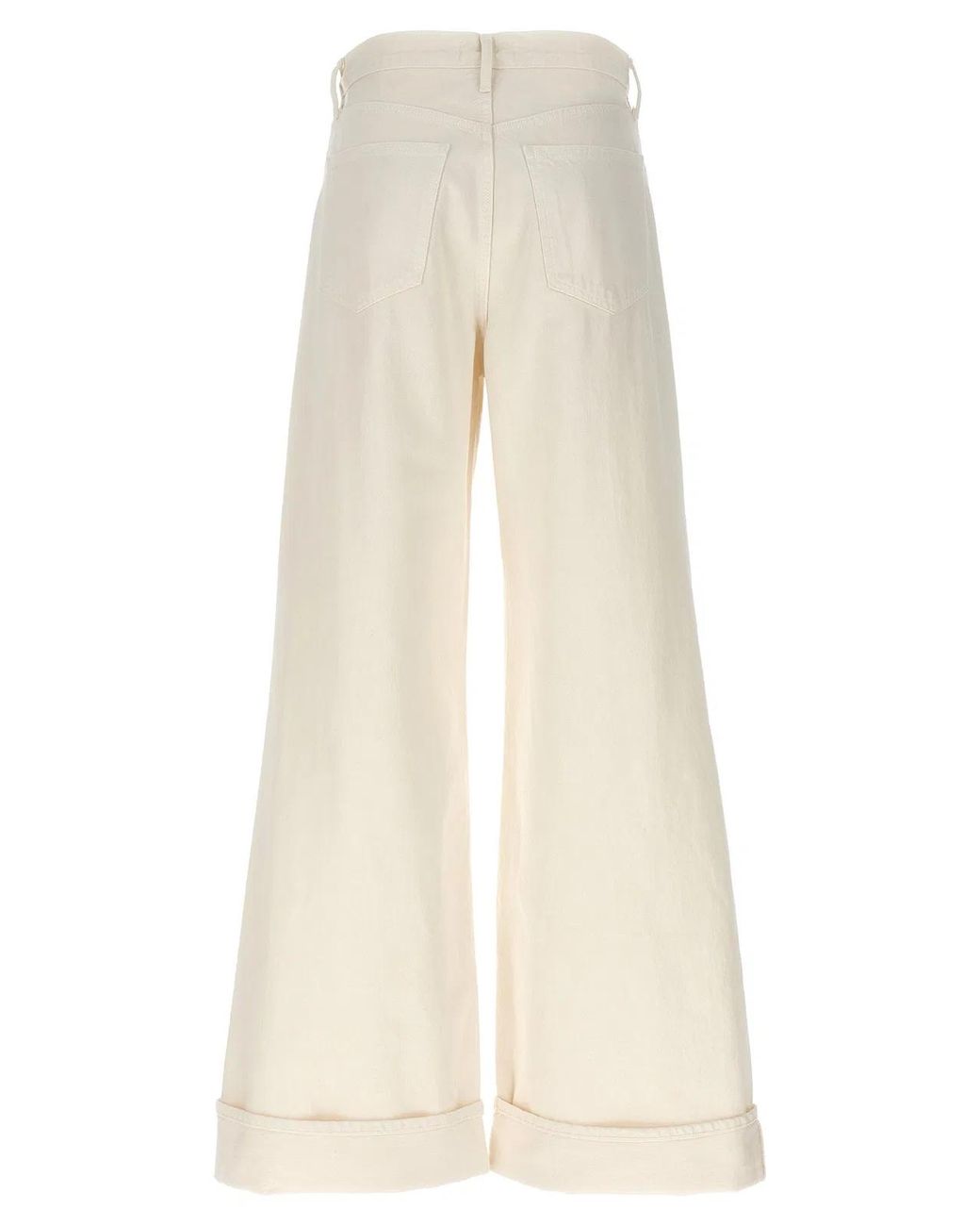Agolde White 'Dame' Jeans