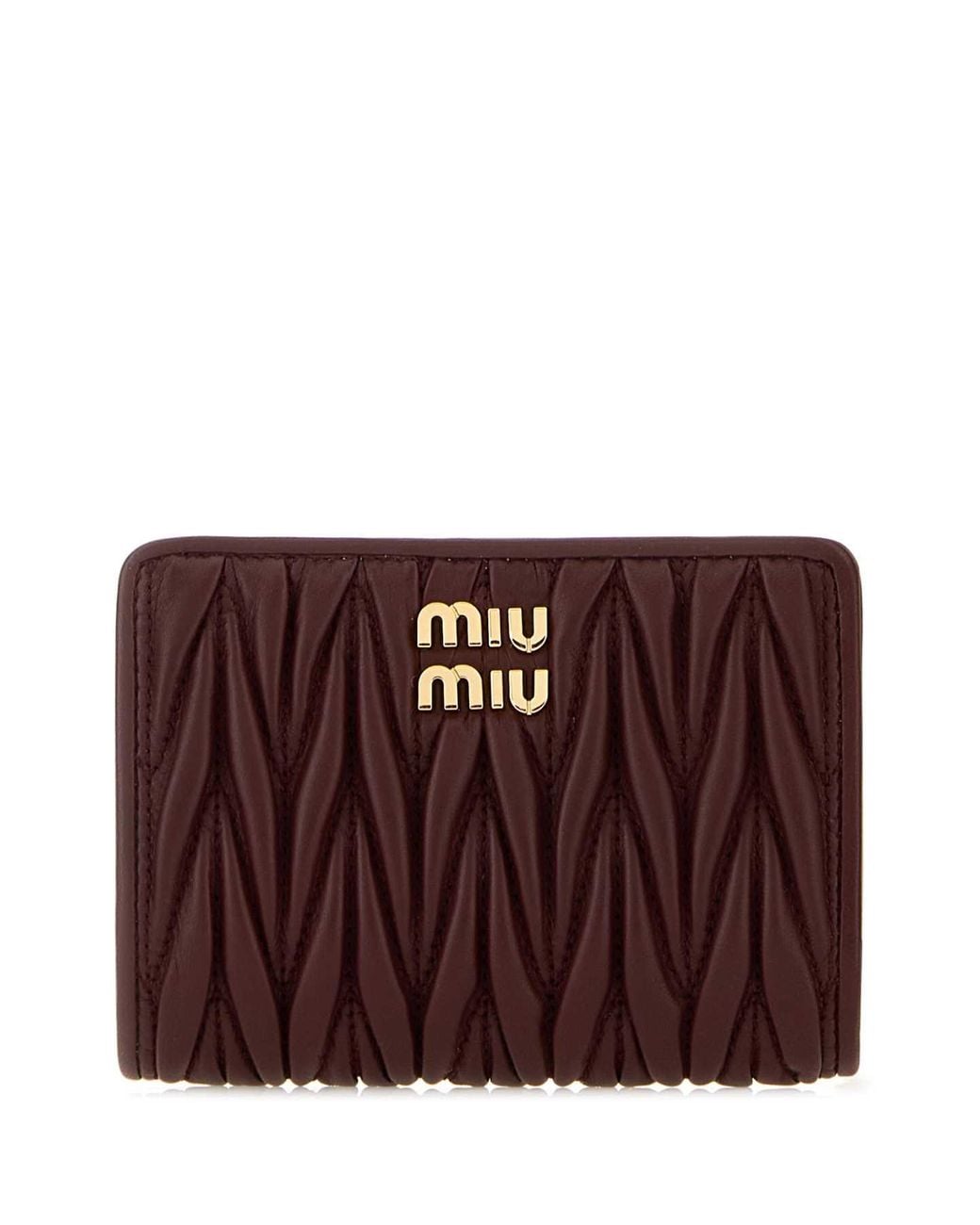 Miu Miu Purple Matelassé Wallet