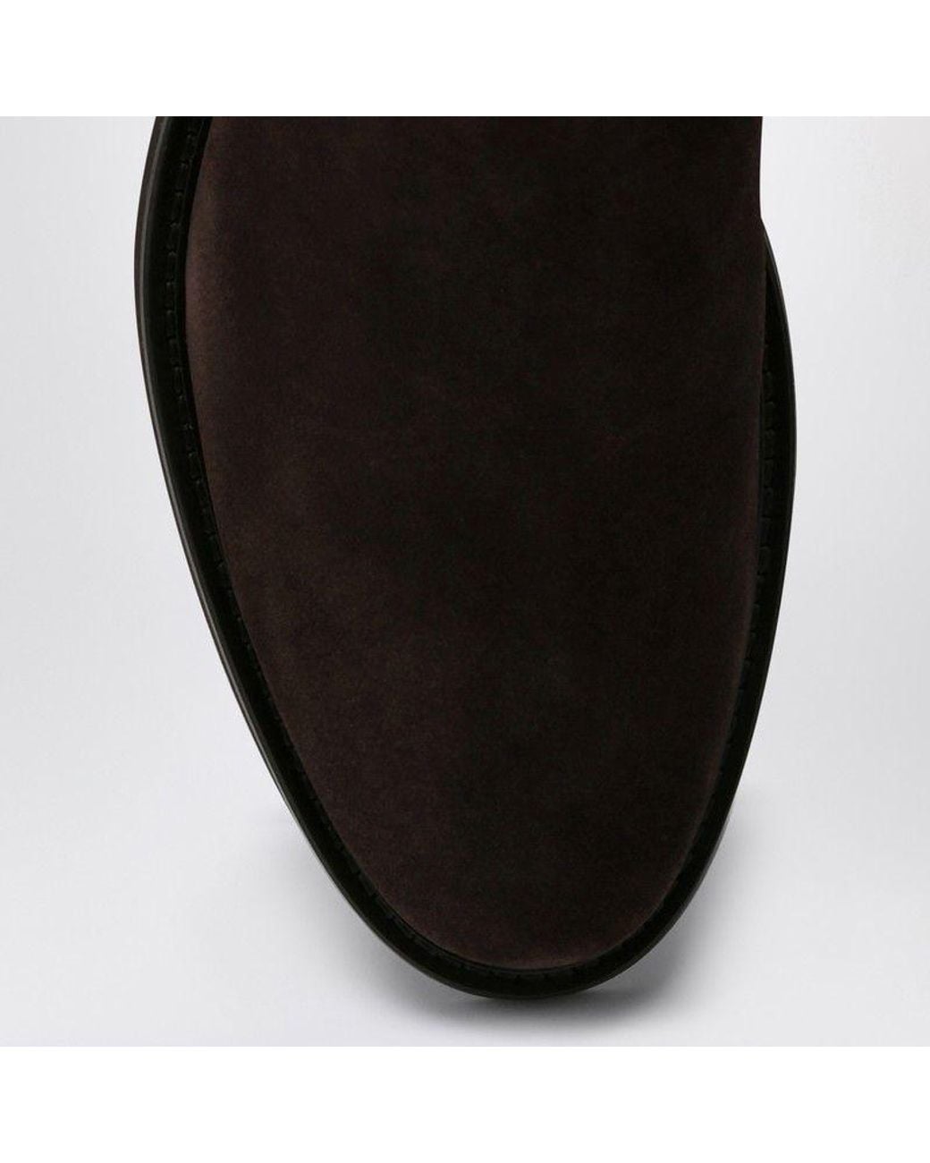 Doucal's Black Suede Ankle Boots for men