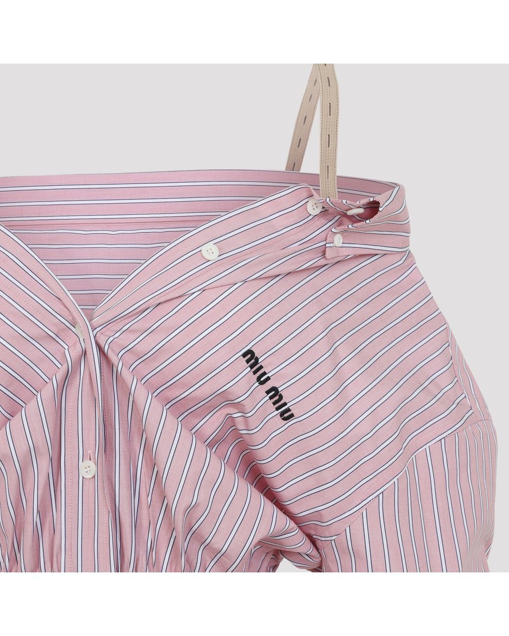 Miu Miu Purple Short Striped Dress