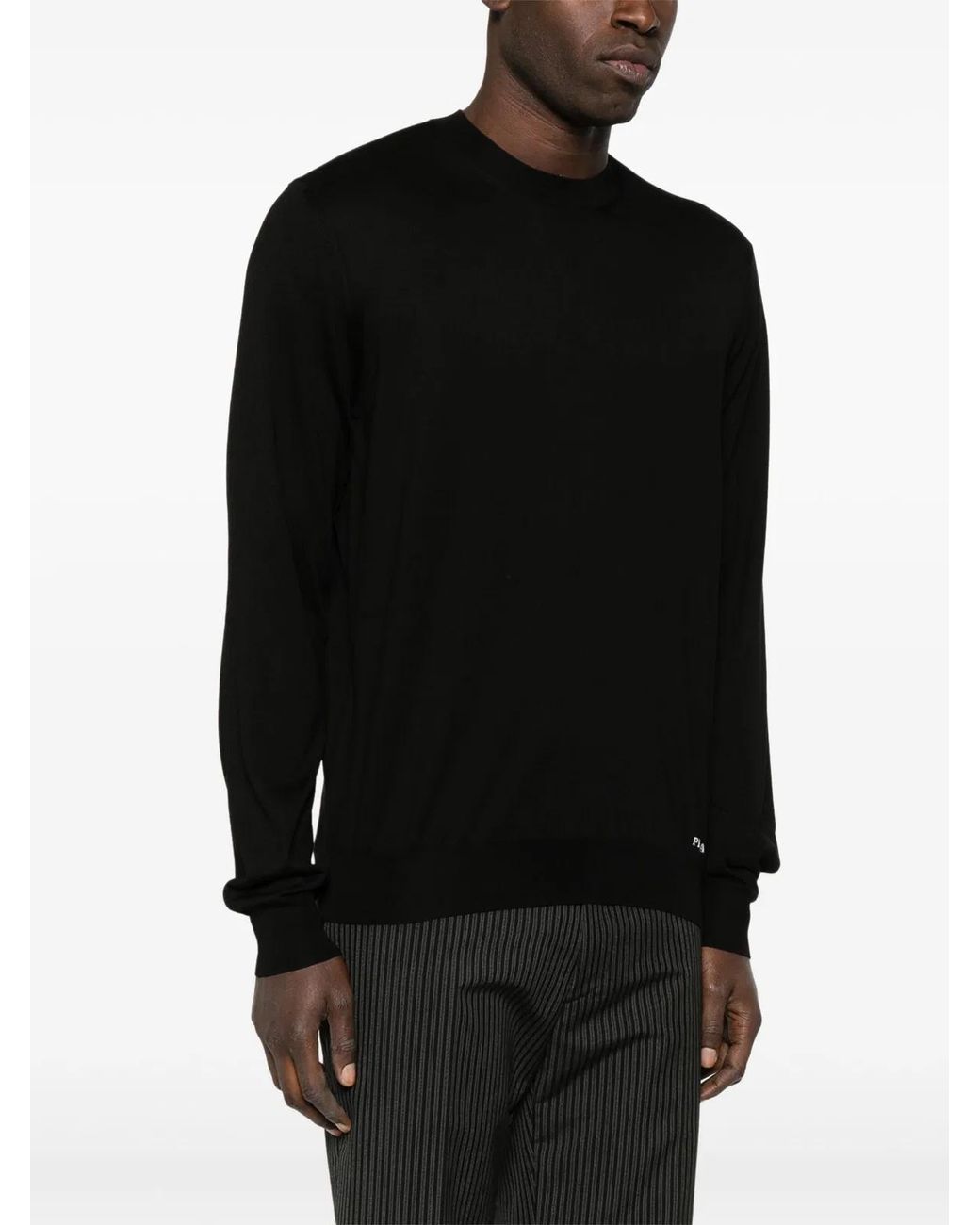 Prada Black Silk Sweater for men