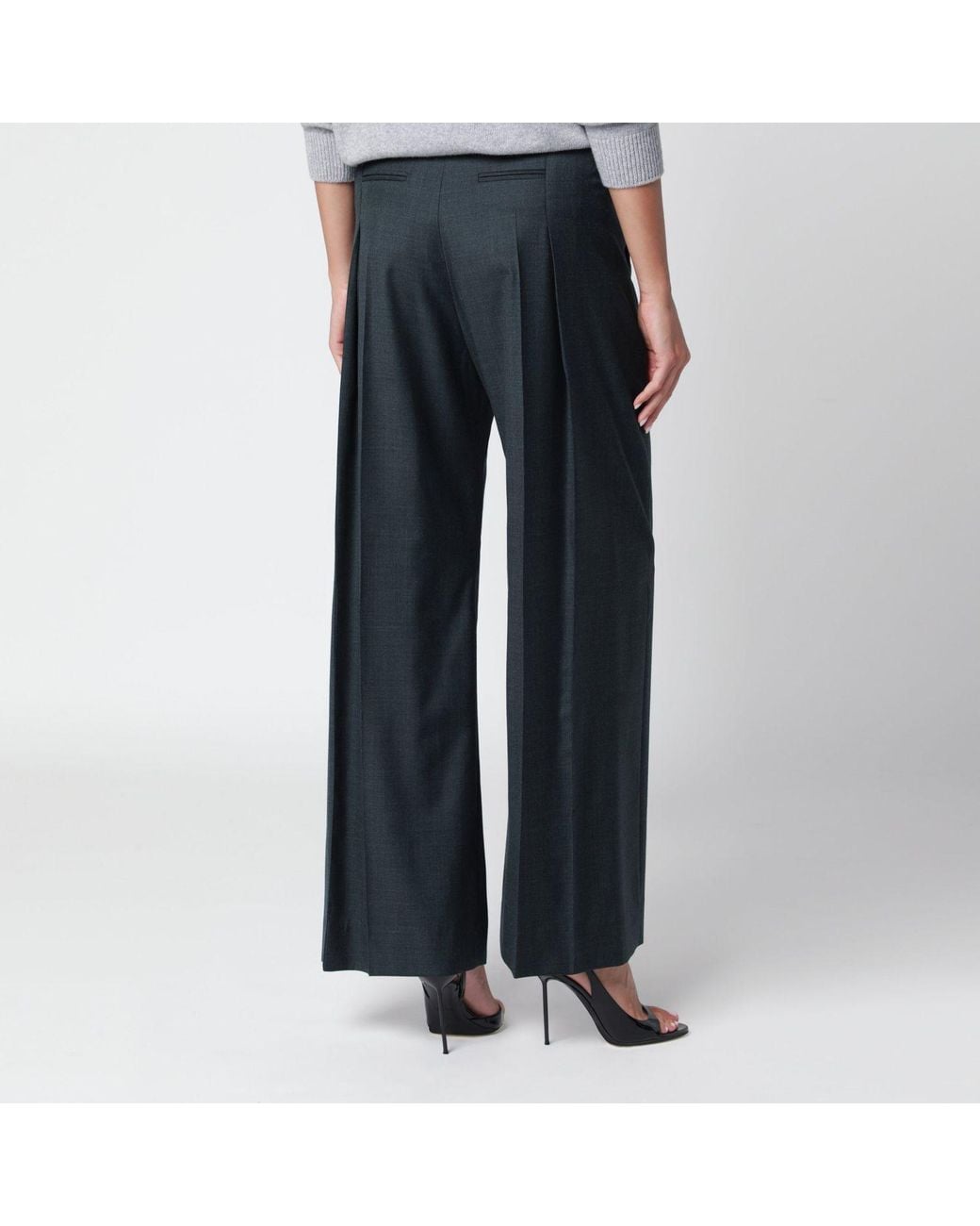 Victoria Beckham Blue Ethel Trousers