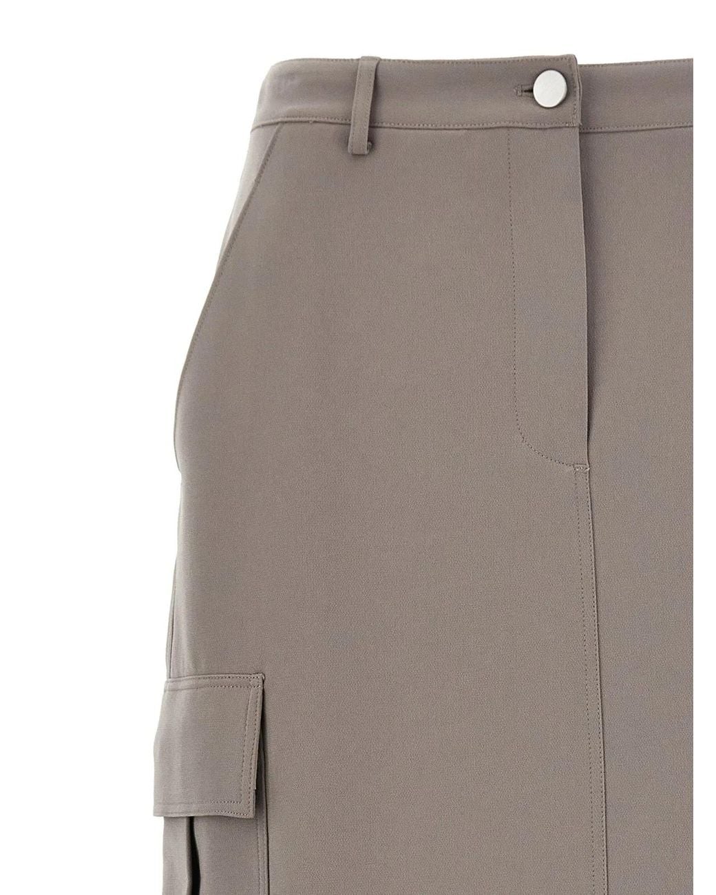 Theory Gray 'Relaxed Cargo' Skirt