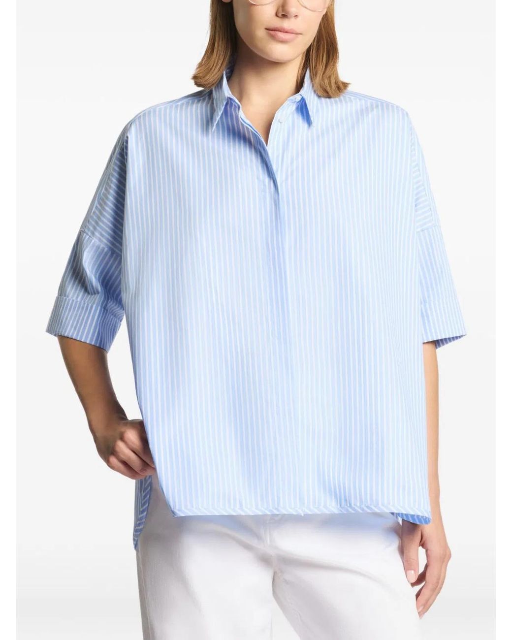 Fay Blue Cotton Shirt