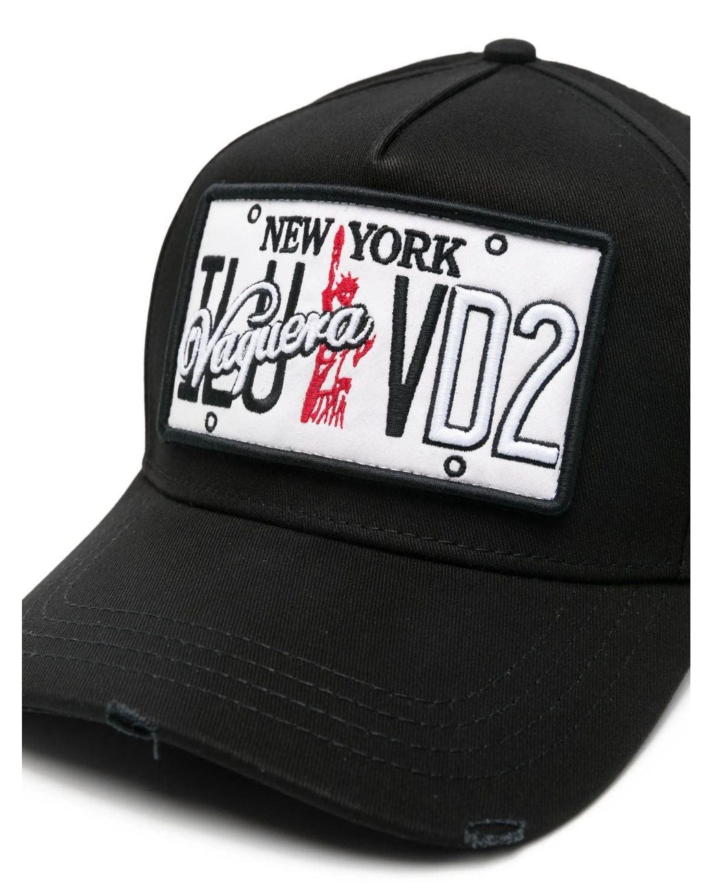 DSquared² Black 2124 Cotton Cap for men