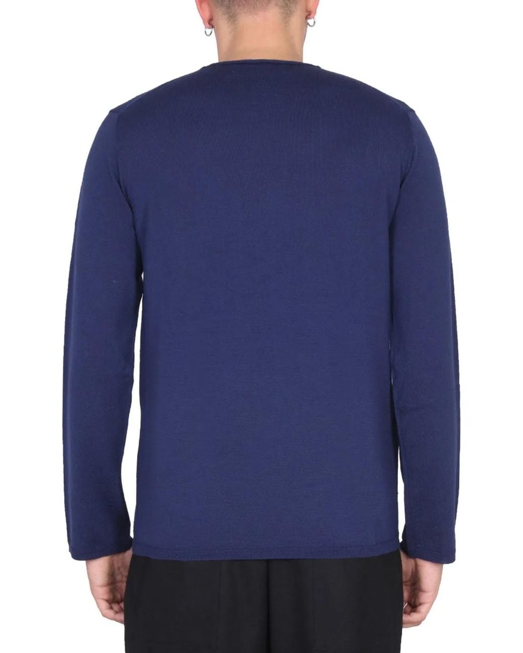 Comme des Garçons Blue Shirt Wool Jersey for men
