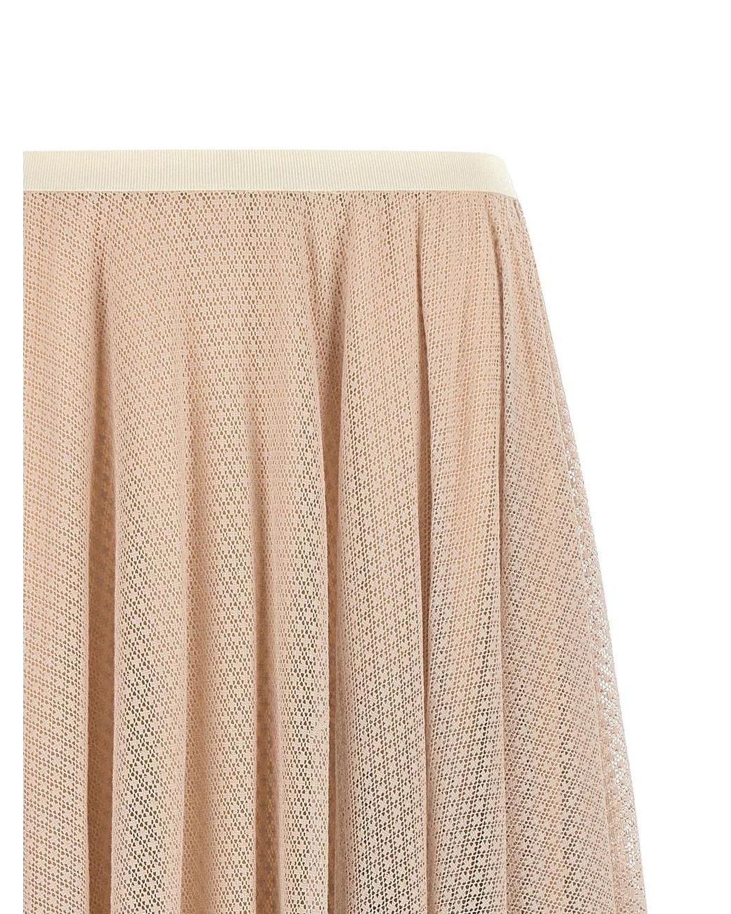 Fabiana Filippi Natural Jacquard Lace Skirt