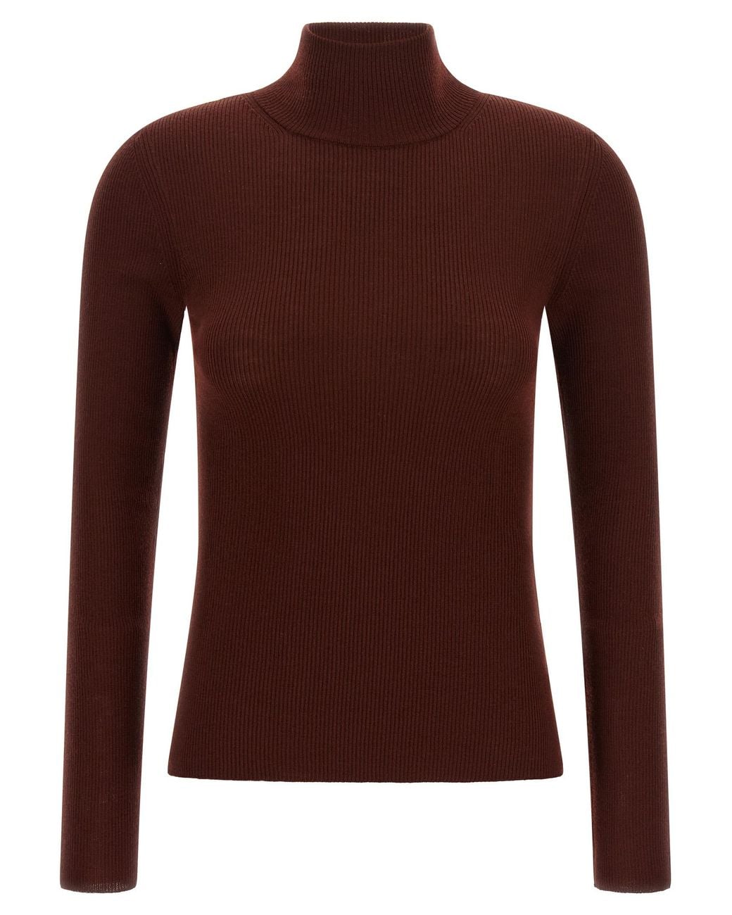 Max Mara Brown 'Cavallo' Turtleneck Sweater