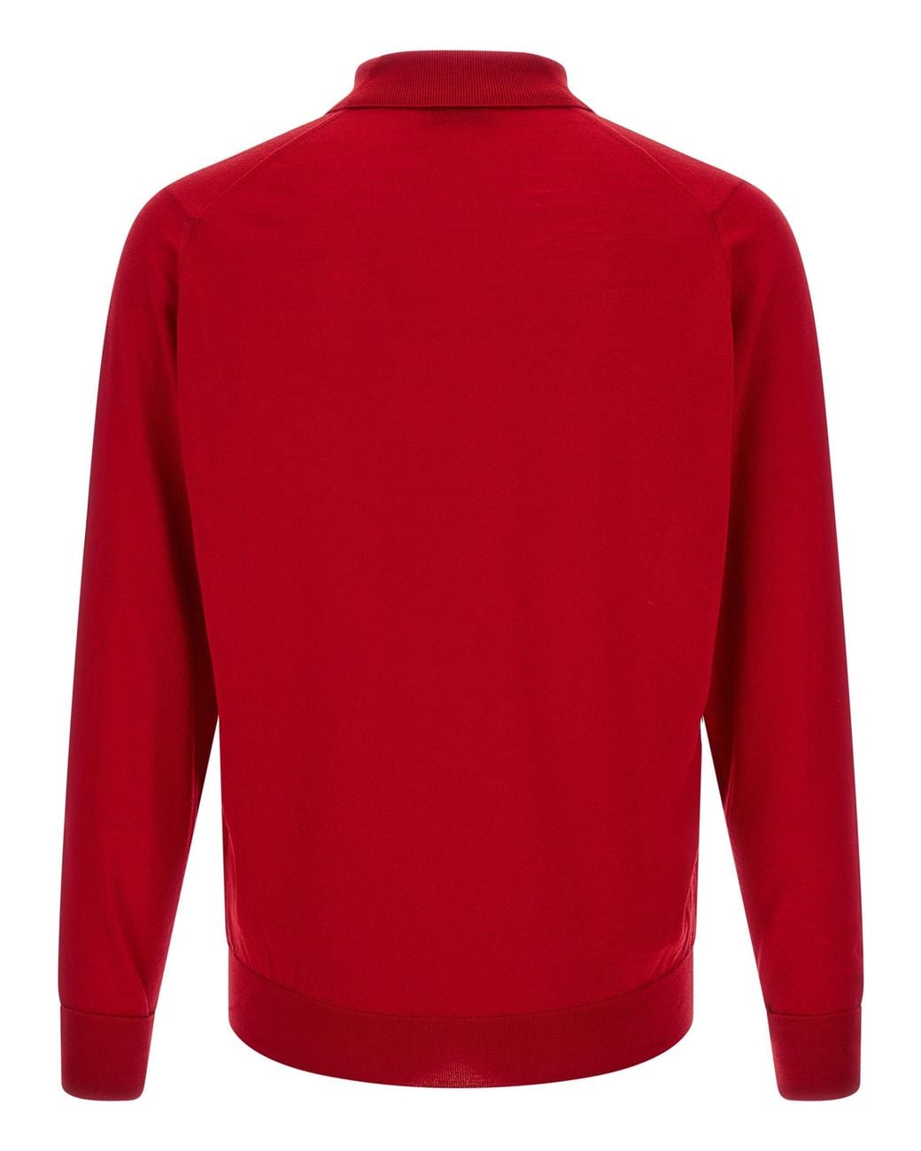John Smedley Red 'Dorset' Polo Shirt for men