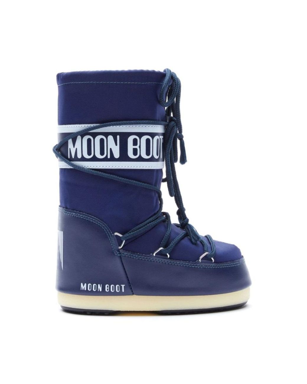 Moon Boot Blue Stivali Con Logo "Icon"