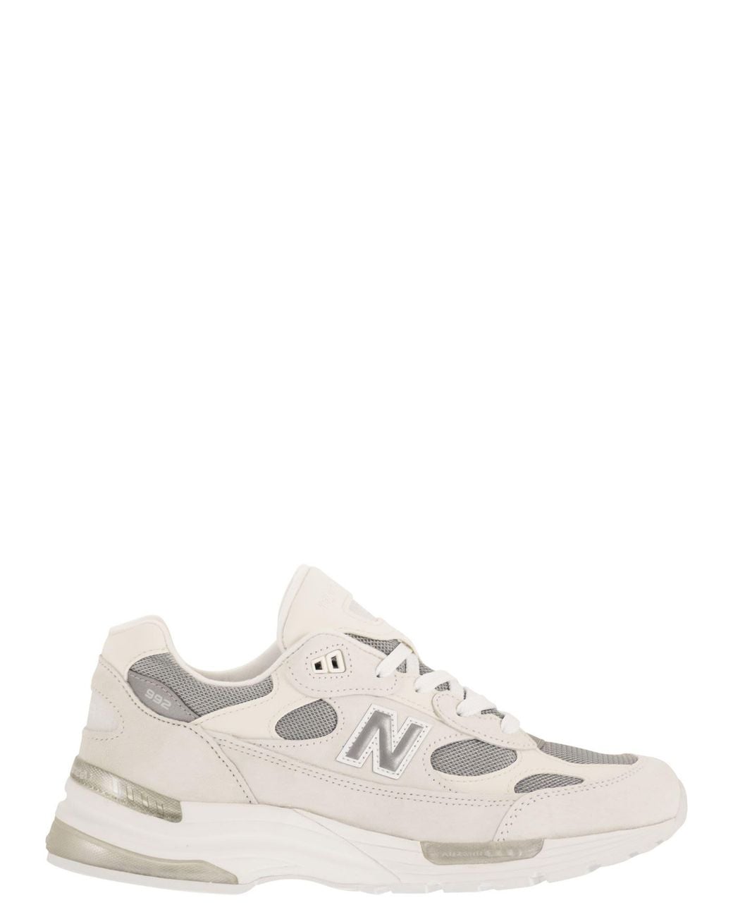New Balance White 992