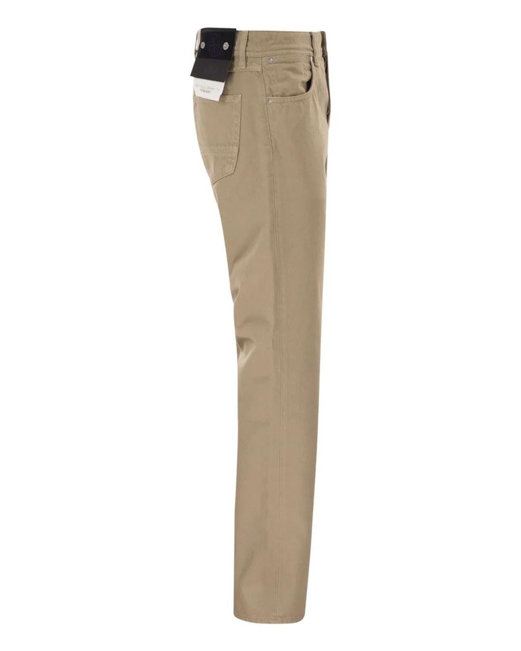 Stone Island Natural 5-Pocket Trousers for men