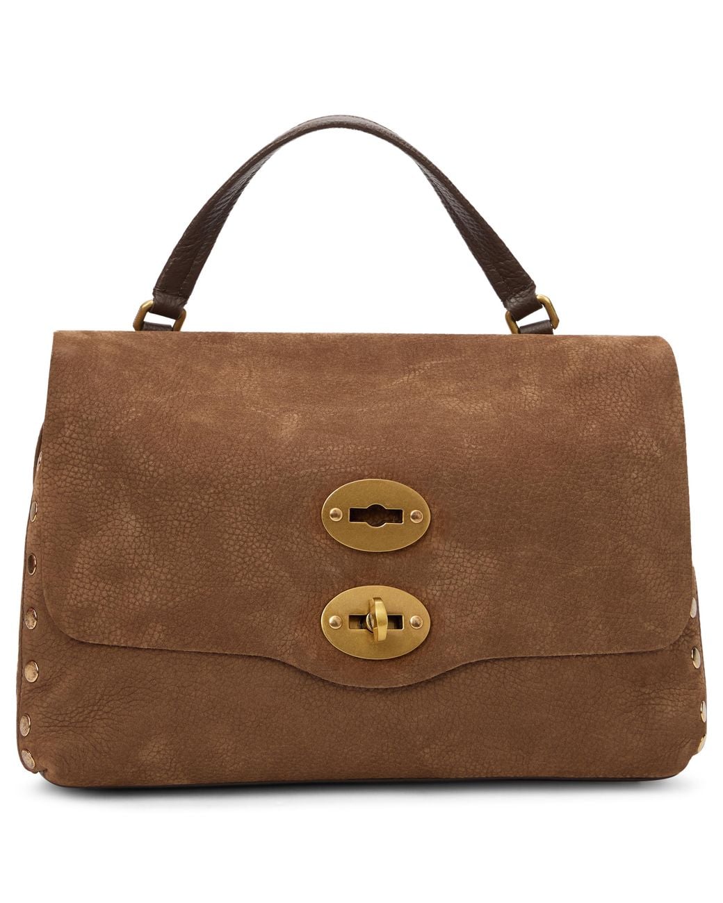 Zanellato Brown Leather Postina Bag