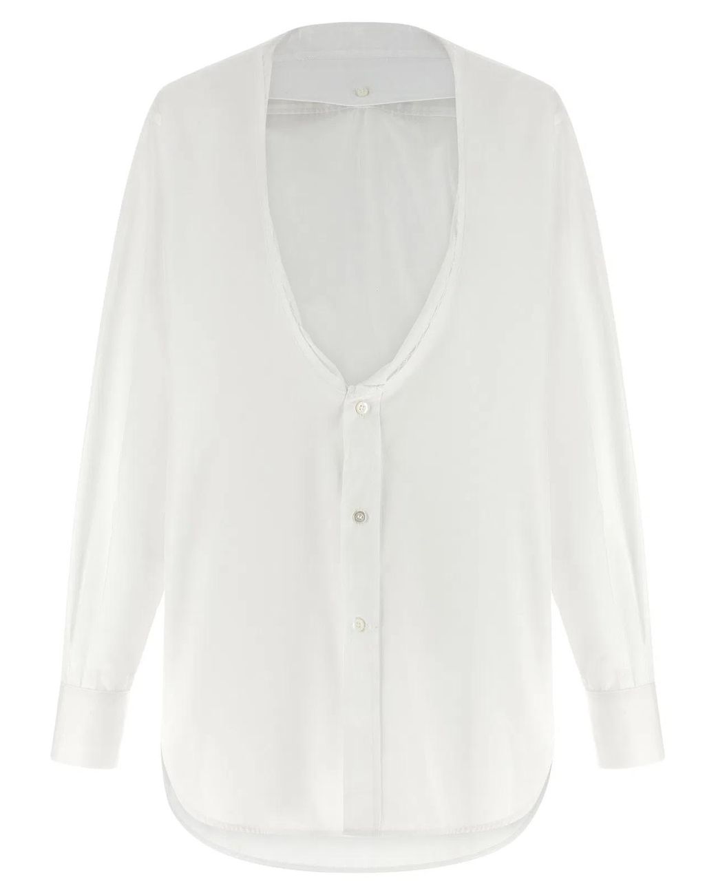 Maison Margiela White Cotton Blouse