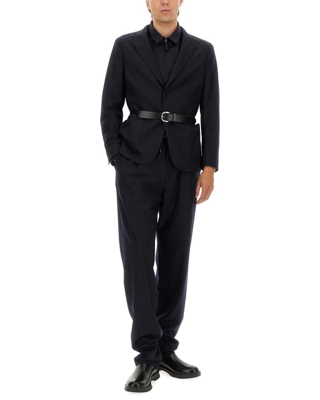 Giorgio Armani Blue Cashmere Blazer for men