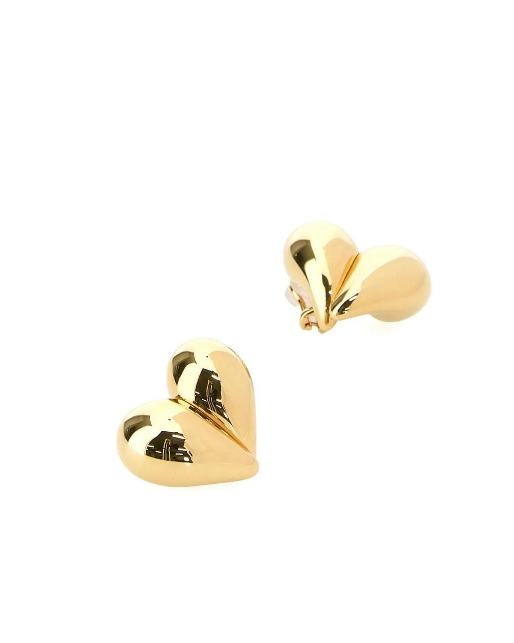 Bottega Veneta Yellow Drop Clip-On Earrings