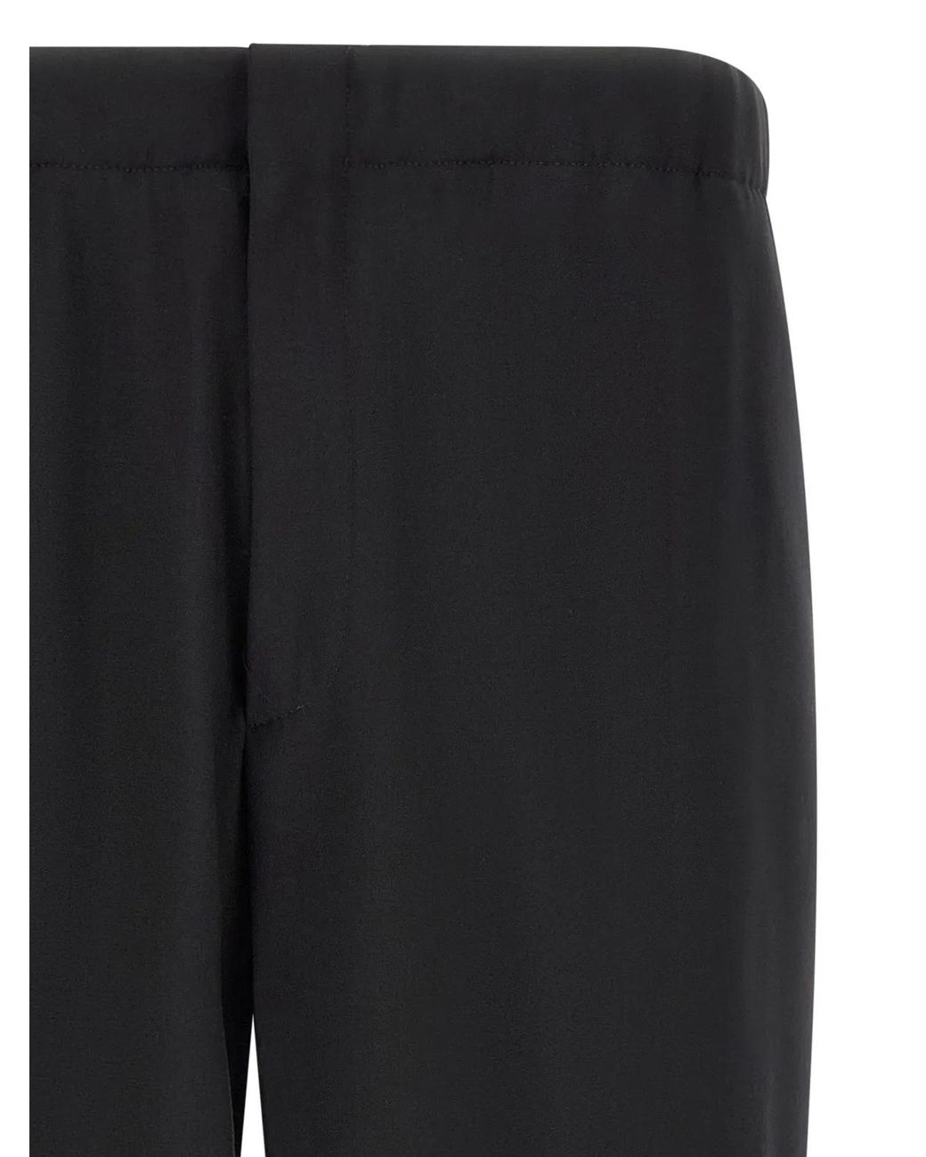 Lardini Black Virgin Wool Pants for men