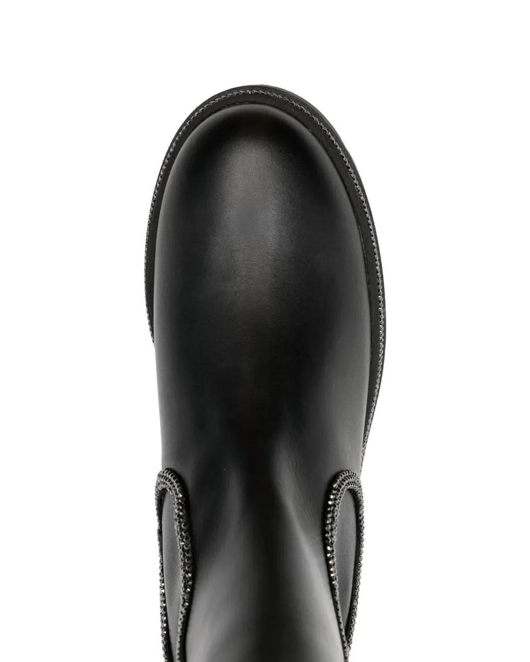 Rene Caovilla Black Rhinestone Boots