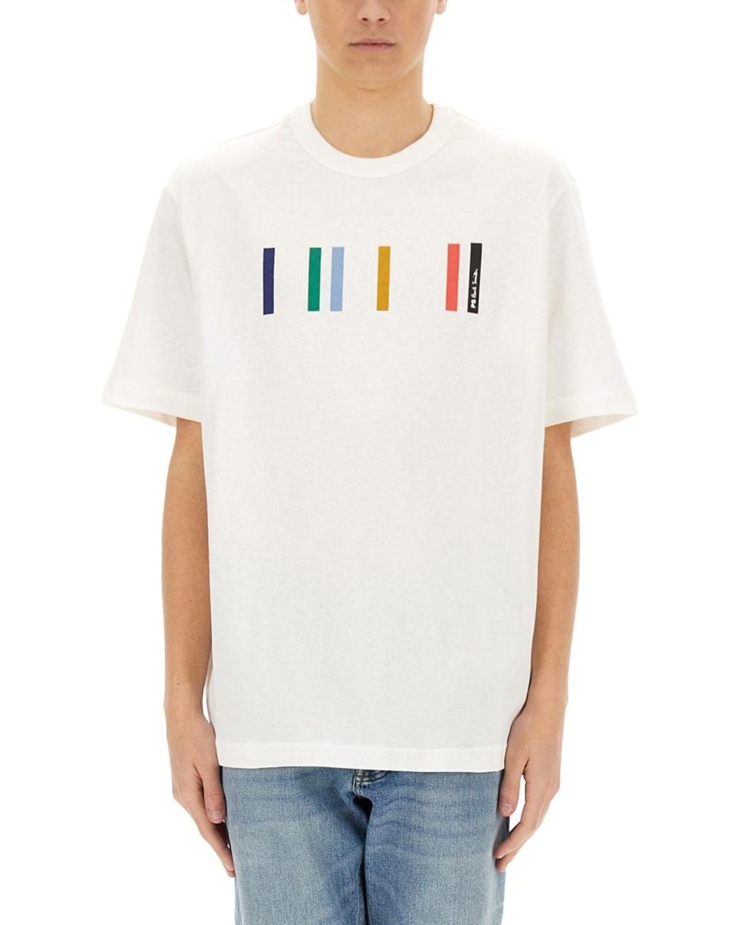 Paul Smith White Regular Fit T-Shirt for men